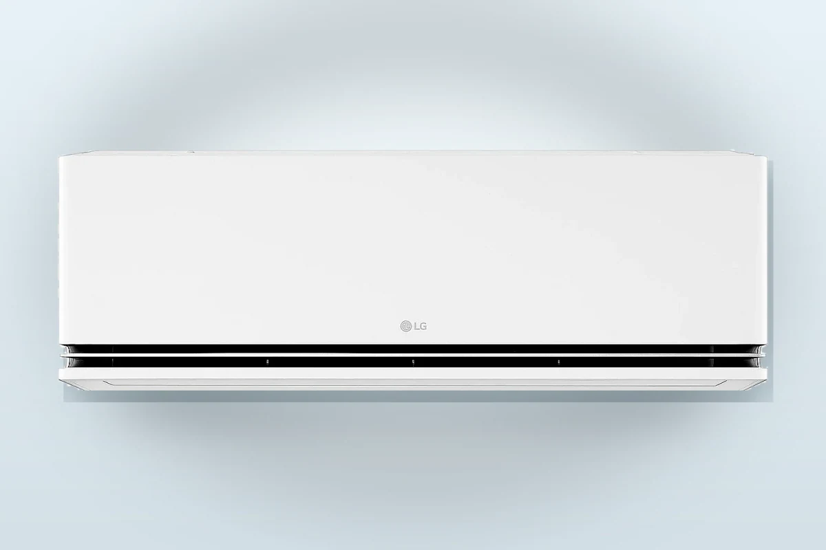 LG DUALCOOL AI Premium Soft Air Biały / fabryczne wykończenie — widok urządzenia