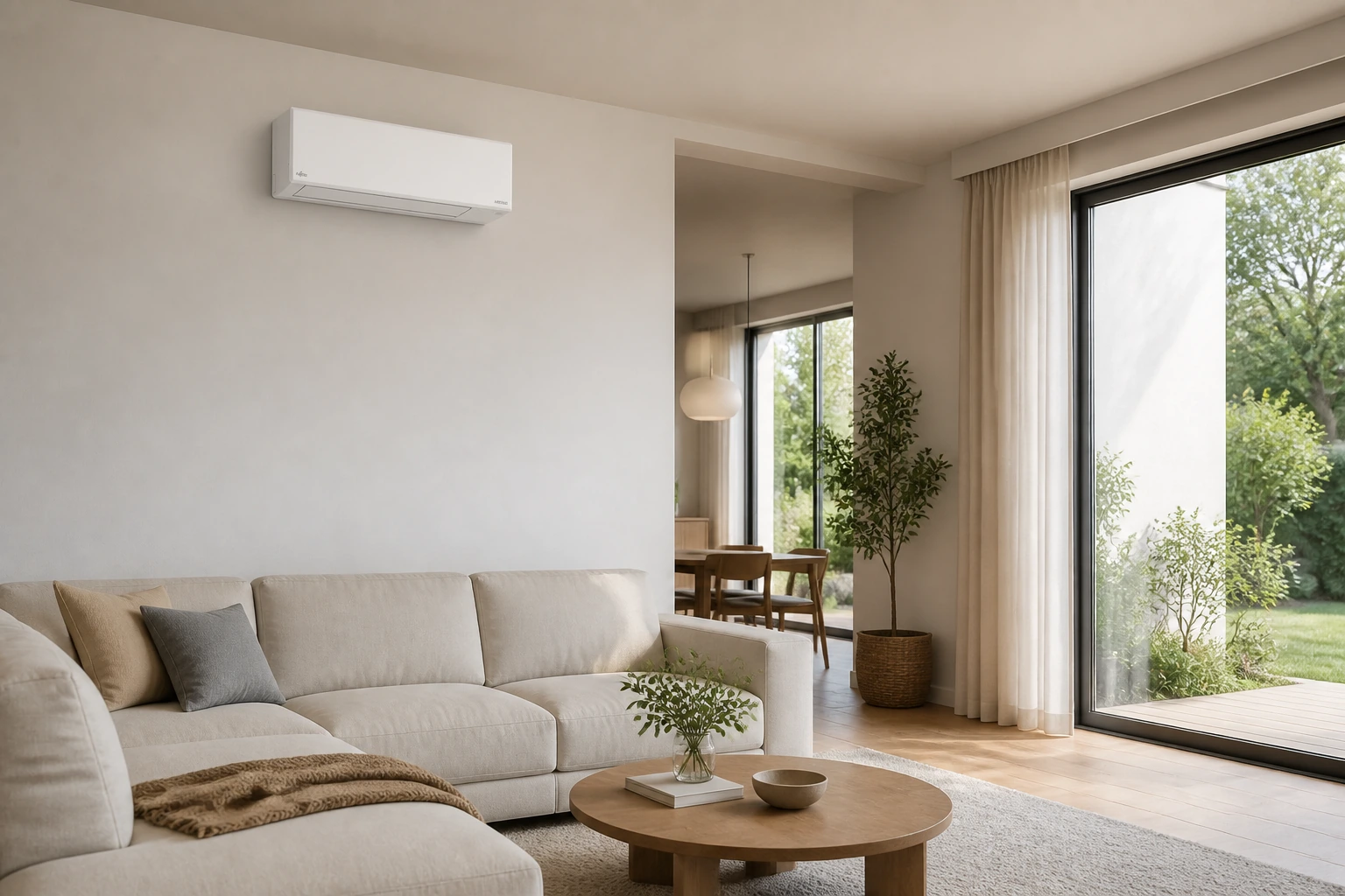 Fujitsu Eco KLTBL w aranżacji nowoczesnego wnętrza