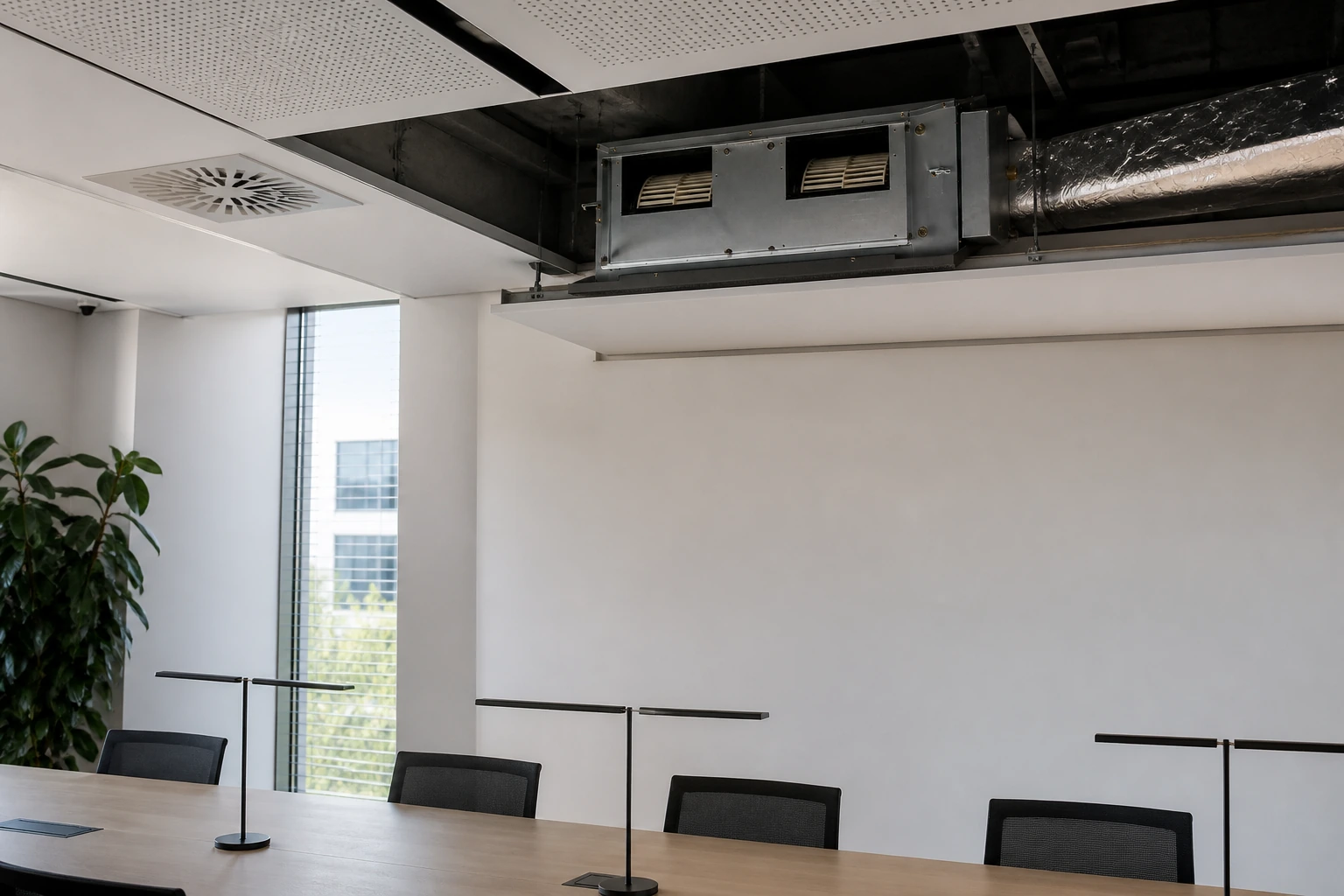 Fujitsu VRF ARXC Kanałowy Wysoki Spręż — powiększony widok obudowy i nawiewu