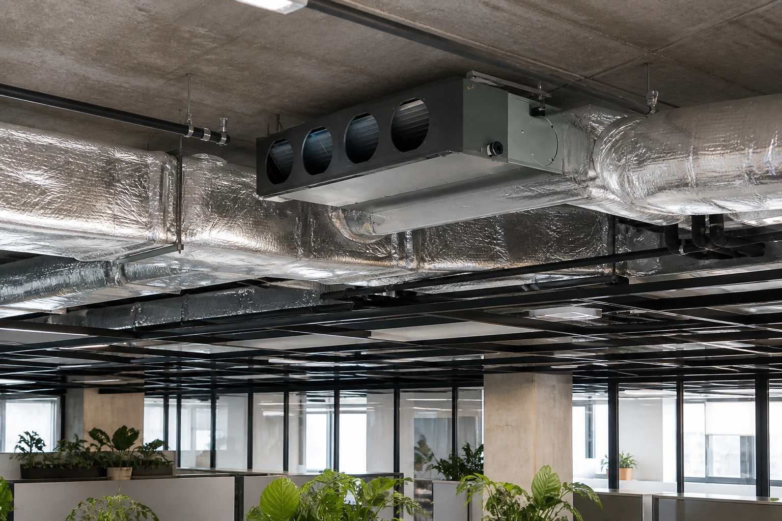 Fujitsu VRF ARXL/ARXA Kanałowy w aranżacji nowoczesnego wnętrza