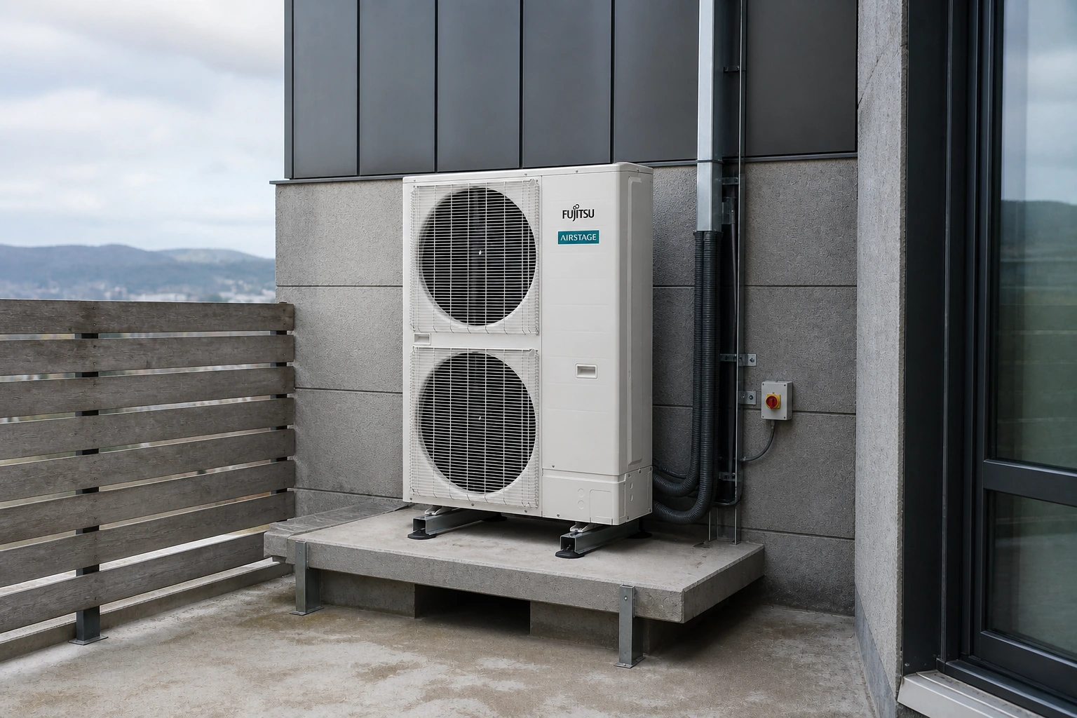 Fujitsu AIRSTAGE VRF J-IV R410A — studyjna prezentacja konstrukcji i wykończenia urządzenia