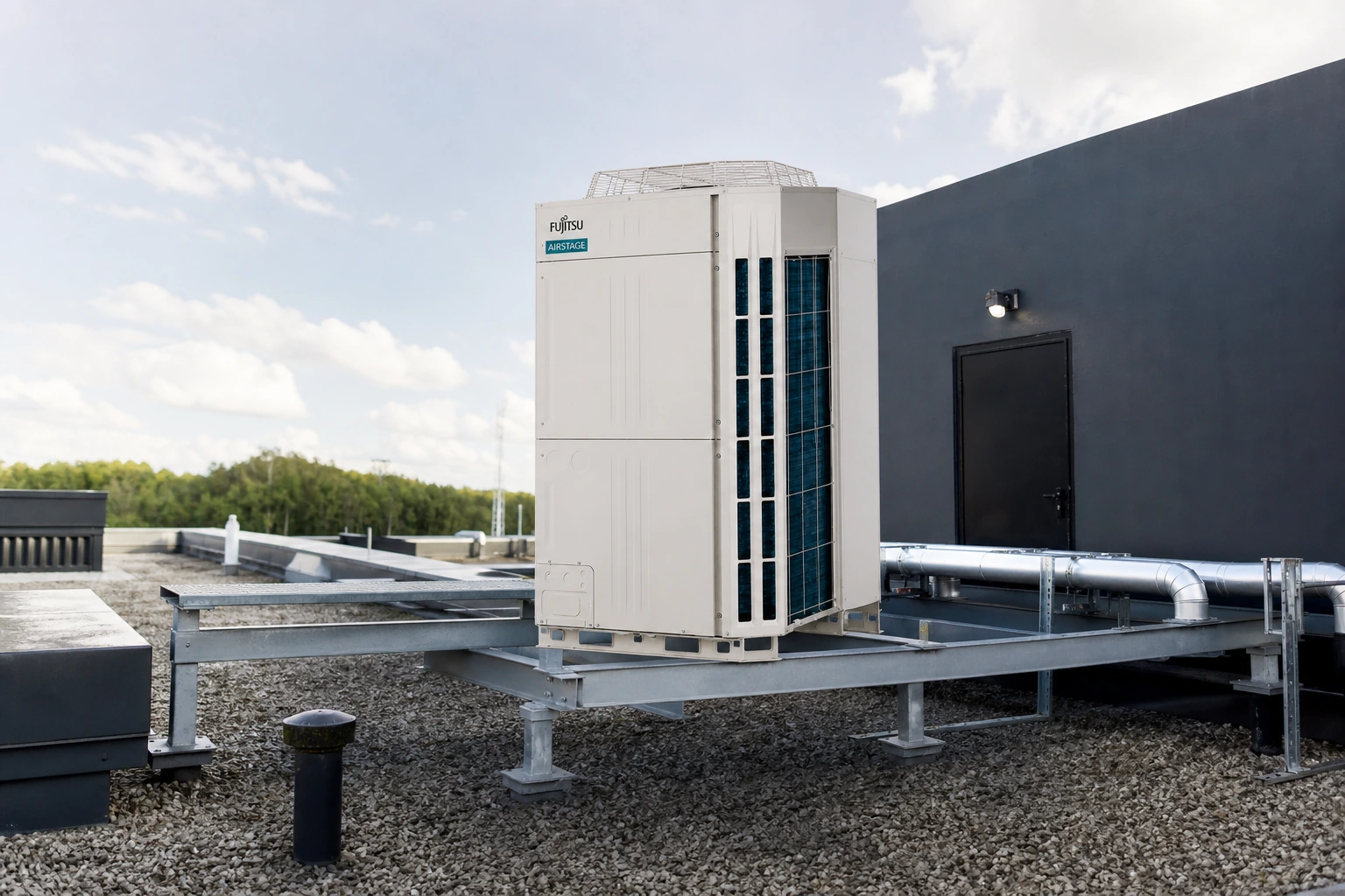 Fujitsu AIRSTAGE VRF V-IV Pompa Ciepła w dopasowanej aranżacji wnętrza
