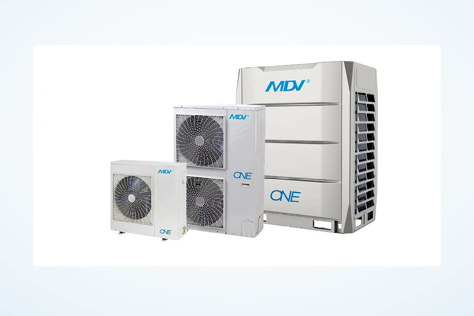 MDV VRF EVO PRO+ — powiększony widok obudowy i nawiewu